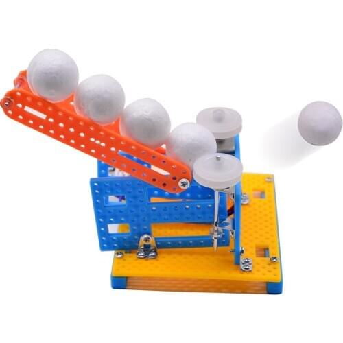 DIY Automatic Ball Pitching Machine Toy School Education Science Project Model New