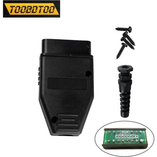 Without Any Software OBD2 16pin connector Male Plug OBD2 With PCB Car Diagnostic Tool 16PIN Male Plug With Best price