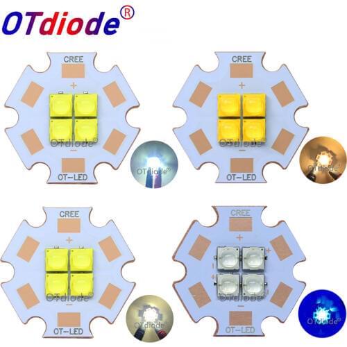 Cree XPG3 XP-G3 3V 6V 12V4Chips 10W-24W High Power LED Emitter Cool White / Warm White / Neutral White Colors on 20mm Copper PCB