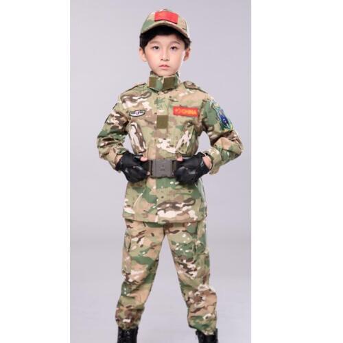 Kids Camouflage Military uniform Children Army uniform Spring