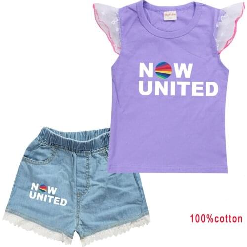 Z&Y Fashion Now United Printing T Shirt Children Tracksuits for Baby Girls Outfits Toddler Boys Sport Suit Costume Kids Outfits