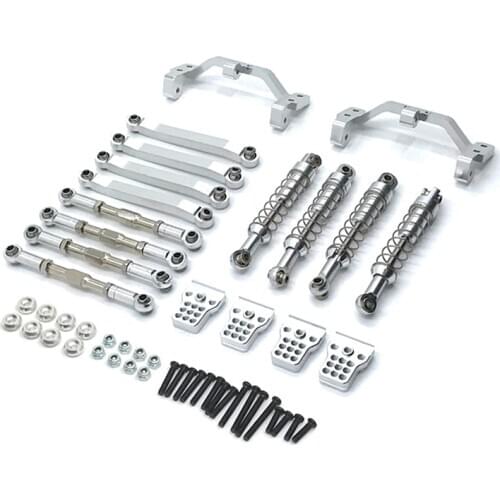 For MN D90 D91 D96 MN90 MN99S 1/12 RC Car Upgrade Parts Metal Pull Rod Link Tie Rod Shock Absorber Accessories