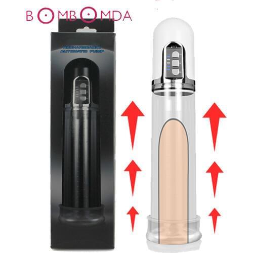 Electric Automatic Penis Pump Penis Enlargement Vibrator For Men Penis Extender USB Charging Penis Enhancement Sex Toy For Men