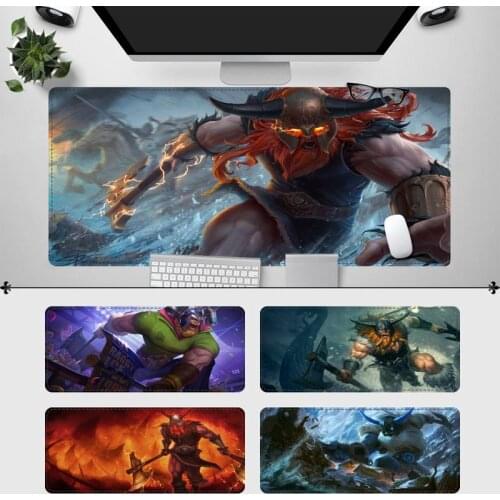 Vip League Of Legends Olaf Gaming Mouse Pad Laptop PC Computer Mause Pad Desk Mat For Big Gaming Mouse Mat For Overwatch/CS GO