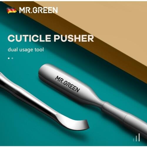 MR.GREEN Cuticle Pusher and Spoon Nail Cleaner Remover Cutter Durable Manicure Pedicure Tool Polish Fingernails and Toenails
