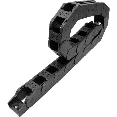 JFLO 1 Meter 25x25mm 40" Plastic Drag Chain Cable Wire Carrier Towline For CNC Router Machine Tools Transmission Free Shipping