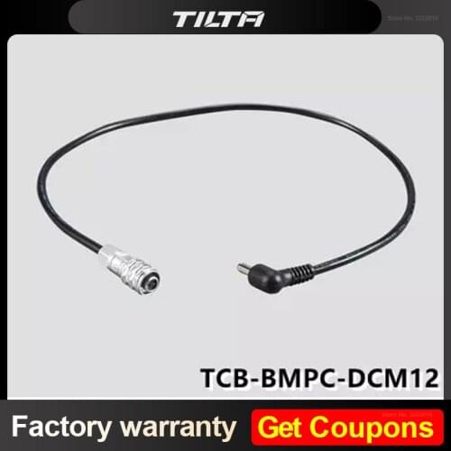 12V Micro DC Male to BMPCC4K Power Cable for TILTA Side Focus Handle BMPCC 4k Camera Cage for F970 LP-E6 F570 Battery accessorie