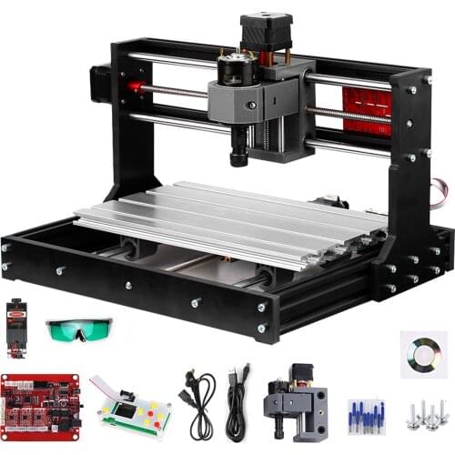 CNC 3018 Pro Laser Engraver GRBL Control DIY 3 Axis Pcb Milling Machine Wood Router Engraver with Offline Controller Wood PVC