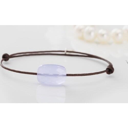 2021 Factory Limited Brand Crystal Adjustable flexible GoldFish Rope Violet color Crystal Jewelry Adjust Leather Holiday Jewelry