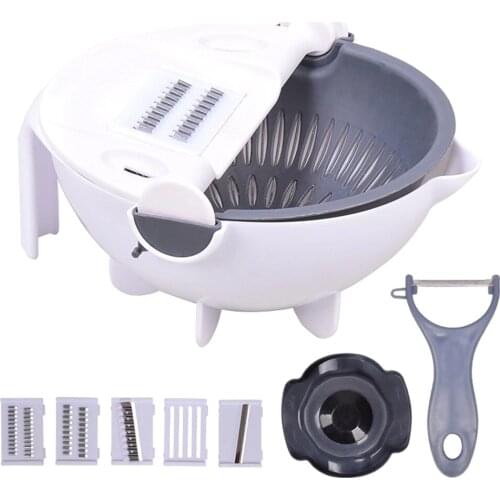 Multi-Function Vegetable Chopper Potato Shredder Slicer Carrot Grater Kitchen Convenience Vegetable Cutter With Drain Basket