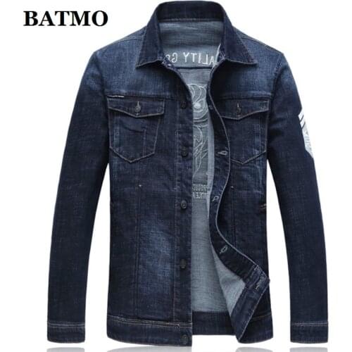 Batmo 2021 new arrival autumn high quality cotton denim casual jackets men,mens jackets ,plus-size XXL-6XL 7111