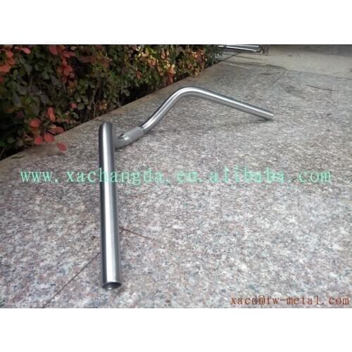 Customized 22.2mm Ti bicycle handlebar Ti track bike handlebar D.H.H./BAR XACD titanium rise and drop handlebar