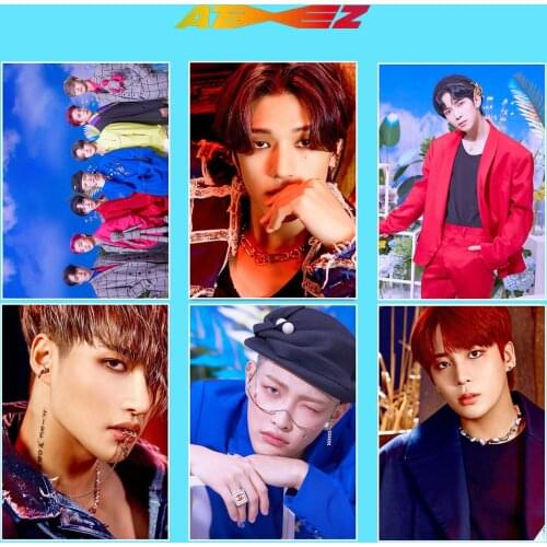 KPOP ATEEZ SAN YEO SANG SEONG HWA MIN GI JONG HO HONG JOONG WOO YOUNG YUN HO ZERO FEVER poster self adhesive pictorial photo