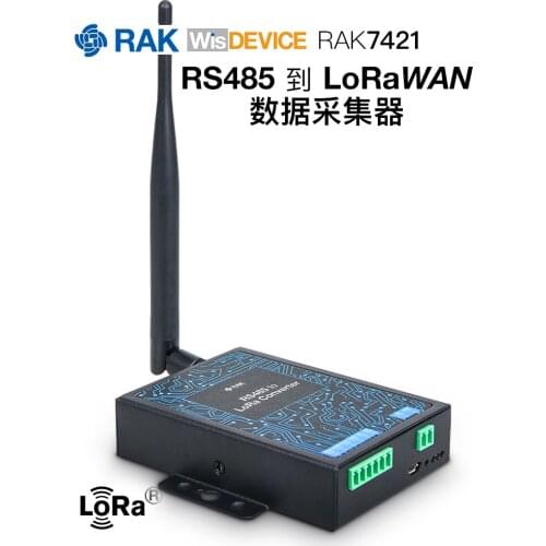 Rak7421 Industrial RS485 to Lorawan Data Collector Supports Bidirectional Conversion of Polling Mode