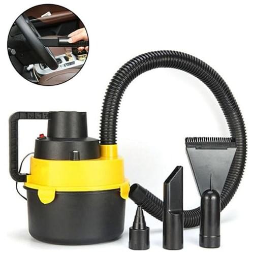Wet Dry Canister Vacuum Cleaner Quick Charge Powerful 12V 60W High Power Portable Car Vacuum