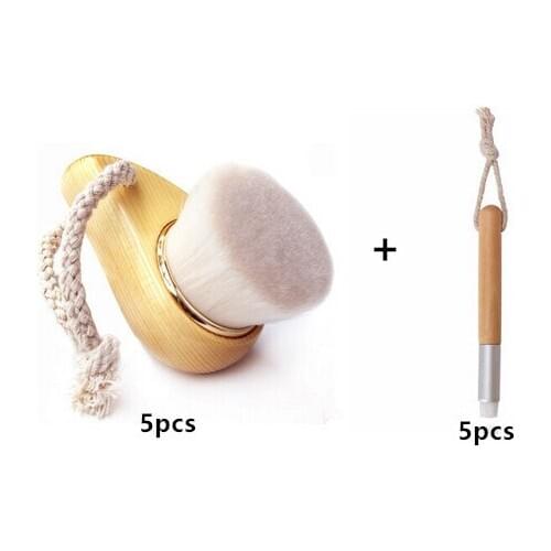 10pcs 5pcs facial brushes+5pcs nose brushes Soft Facial Deep Nose Pore Cleansing Brush Blackhead Remover Face Washing Brushes Ma