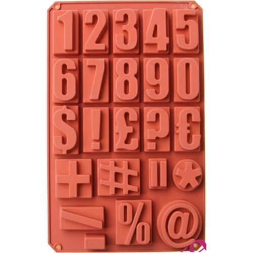 Silicone Dollars Symbol Molds for Plaster Concrete Digital Molds Alphabet concrete Molds
