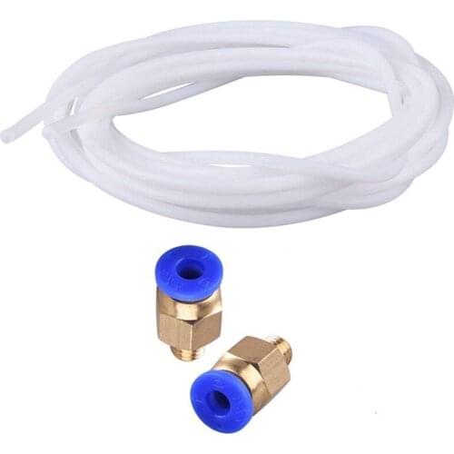 1M PTFE Tube PiPe Connectors 3D Printers Parts J-head Hotend For V5 V6 1.75mm 3.0mm Filament Long Extruder Part Hot Sale