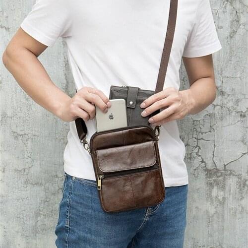 Bisi Goro Casual Men Brand Shoulder Bag Vintage Crossbody Bags Genuine Leather Business Men Messenger Bags Large Tote Bags
