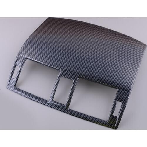 Carbon Fiber Texture Black Central Console Air Outlet Vent Cover Trim Fit For Toyota Corolla 2007 2008 2009 2010 2011 2012 2013