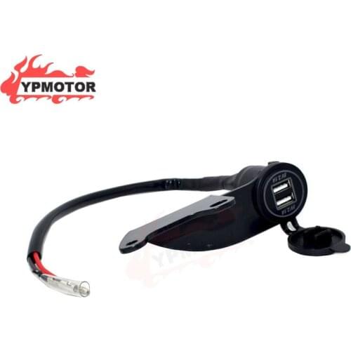 5V 2.1A Street Motorcycle Modified Dual USB Charger Cigarette Lighter Adapter Phone Charge Charging For Honda Rebel CM500