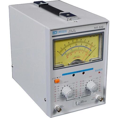 High Precision Professional Dual Channel Milivoltmeter 110V/220V Double Needle Milivoltmeter dB dBm Voltage Measuring Instrument