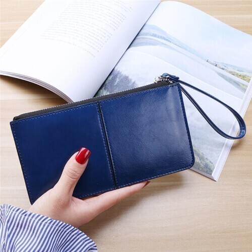 New Fashion Women Office Lady PU Leather Long Purse Clutch Zipper Business Wallet Bag Card Holder Big Capacity Wallet