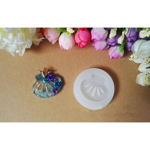New 1pcs shell Liquid silicone mold DIY resin jewelry pendant necklace pendant mold resin molds for jewelry