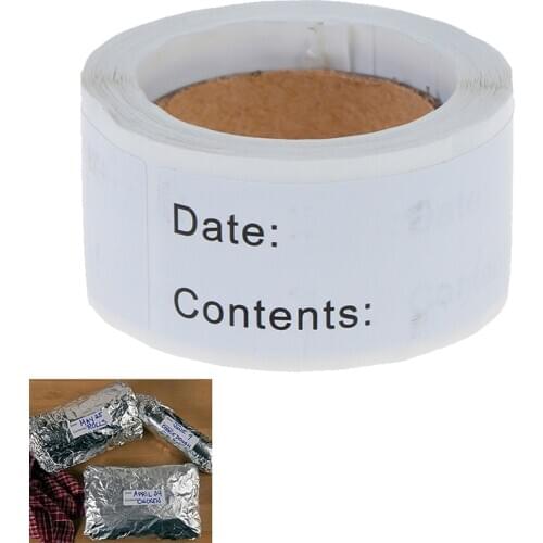 125pcs Food Storage Labels Refrigerator Freezer Labels Adhesive Label