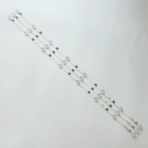 3PCS LED Backlight Strip 8 Lamps GTV400-2 JS-D-WB385H8-081CC 80510