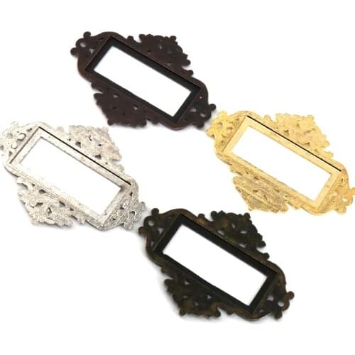 4PCS New arrival Cabinet Drawer Box Tag Label Pull Frame Decorative Furniture File Name Card Holder