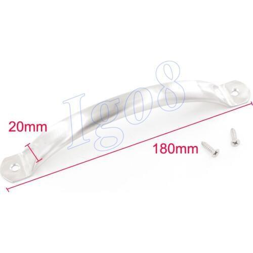 5PCS Door Pull Handles 20mm x 180mm Stainless Steel Cabinet Handle