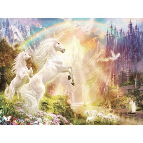 5D Diy Diamond Painting Animal Horse Full Rhinestone Painting 3D Diamond Embroidery Crystals Mosaic Picture Scenic Needlework