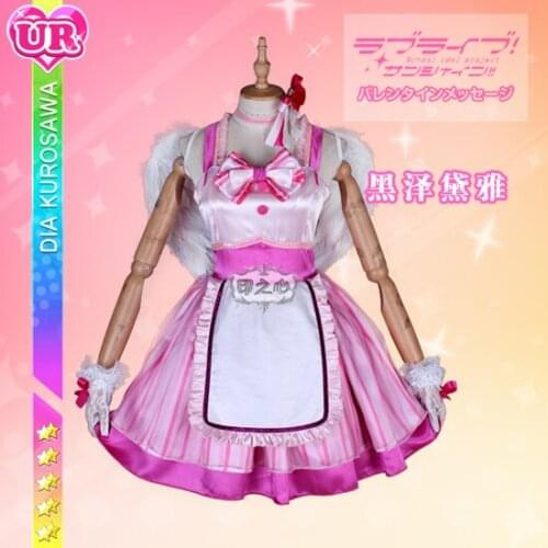 Anime Love Live Sunshine Kurosawa Dia AZALEA GALAXY Angel Uniforms Cosplay Costume+wing Halloween Free Shipping Customized New