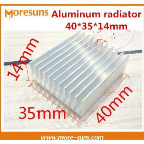 Fast Free Ship 10pcs/lot High quality Aluminum radiator 40*35*14mm electronic cooling chip cooling block heatsink