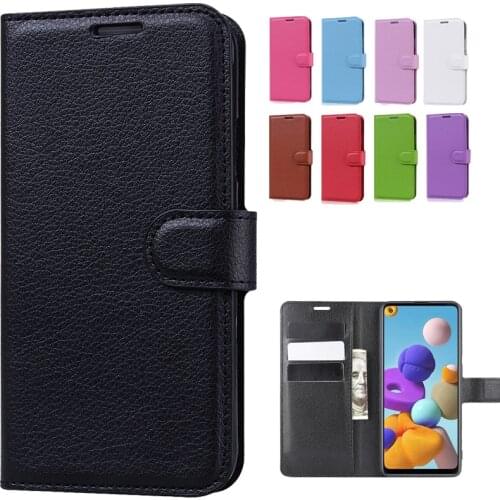 Case For Samsung Galaxy A21S Case Leather Flip Case For Coque Samsung A21S Phone Case Galaxy A 21S A217F Wallet Back Cover Funda
