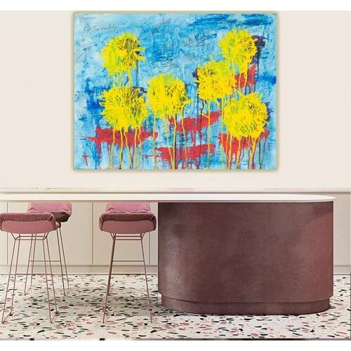 Cy Twombly《Flowers》Canvas Abstract Oil Painting Artwork Aesthetic Picture Poster Wall Hanging Decor Home Living Room Decoration