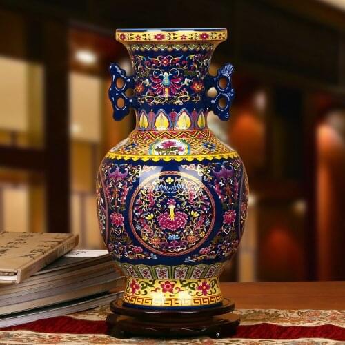 Jingdezhen Chinese style ceramics high-grade crystal glaze porcelain ceramic vase