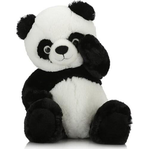 Fancytrader 18'' Premium High Quality Plush Stuffed Chinese Giant Panda Toy Soft Stuffed Doll Kids Gift Home Decoration 45cm