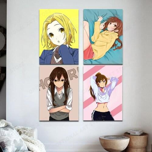 Horimiya Hori Kyoko Miyamura Izumi HD Print Wall Canvas Poster Art Anime Painting