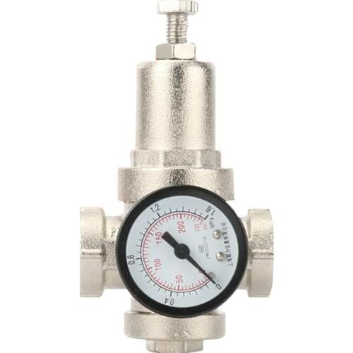 Brass DN15 1/2" Water Pressure Regulator Valves With Pressure Gauge Pressure Maintaining Valve Water Pressure Reducing Valve