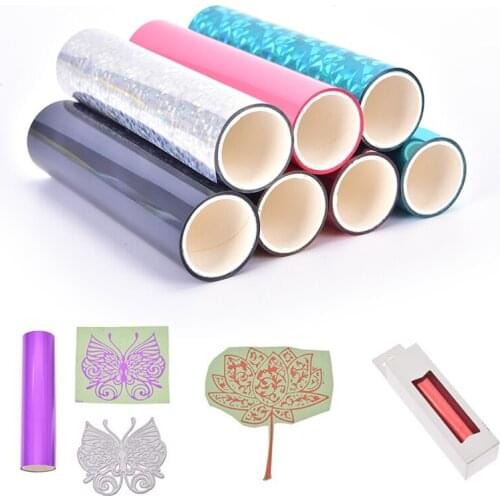 Laser Silver Hot Stamping Foil Paper Holographic Transfer Laminator Foil For Art Craft Christmas