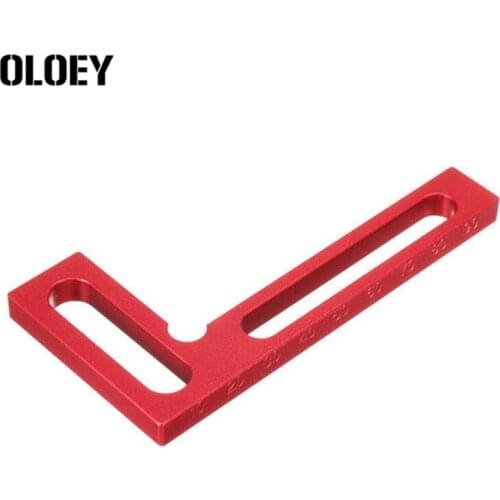 90° L Shape Aluminum Alloy Right Angle Ruler Height Ruler Woodworking Clamping Square Woodworking Tool 90 Degree Gauge Kit Set