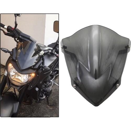 Motorcycle Windshield Windscreen with Mounting Bracket For YAMAHA MT07 FZ07 MT09 FZ09 2014-2020 FZ 07 MT 07