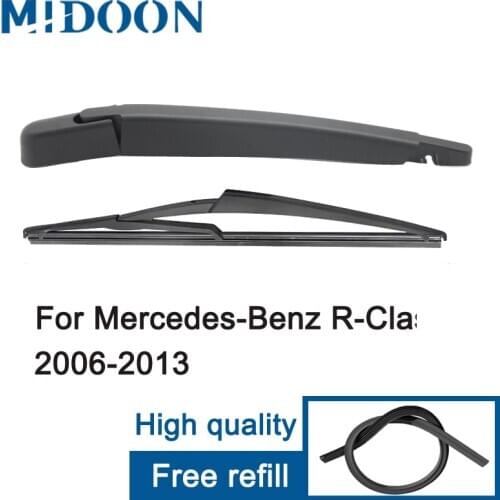 MIDOON Wiper 12" Rear Wiper Blade & Arm Set Kit For Mercedes-Benz R-Class W251 2006 - 2013 Windshield Windscreen Rear Window