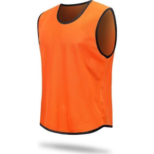 Men Sleeveless Soccer Training Jerseys Sports Kit Against Vest Football Waistcoat Team Grouping Tops Shirts DIY Customized Draw