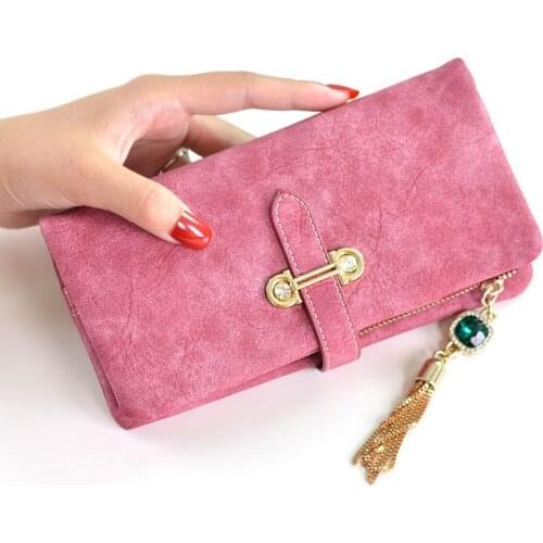 2020 New Women Wallets Fashion Pu Leather Purses Female Long design Vintage Purse Money Bag Ladies Clutch Card Holders Carteras