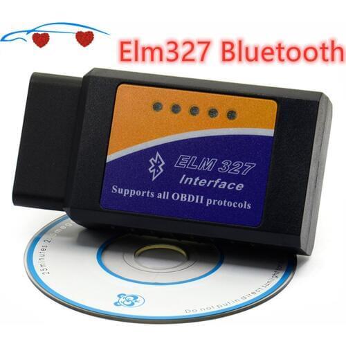 2020 New ELM 327 Bluetooth ELM327 OBDII / OBD2 V2.1 Vehicle Diagnostic Scanner Tool Reader Works On Android Drop SHIPPING