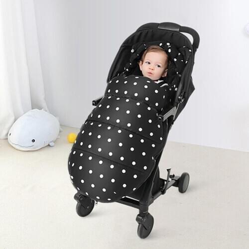 Thick Winter Warm Baby Stroller Sleeping Bag Footmuff Sack Anti-Kicked Outdoor Double Zipper Children Footmuff Sack