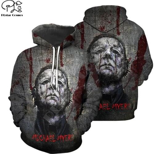 PLstar Cosmos Michael Myers Halloween 3D Printed Hoodies Sweatshirts Zip Hooded For Men And Women Casual Streetwear Style-M31